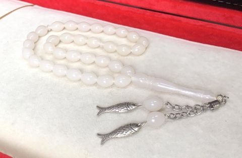 KIRIK BEYAZ BEYZİ MODEL SIKMA TOZ KEHRİBAR