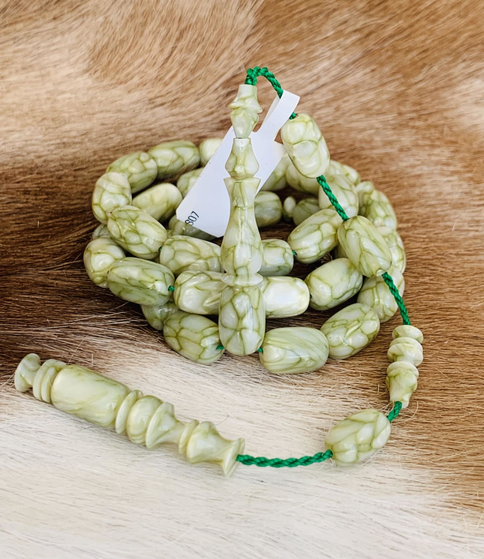 YEŞİL GALALİT TESBİH KAPSÜL MODEL