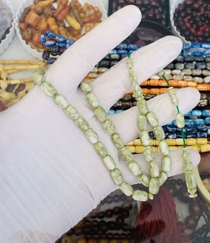 YEŞİL GALALİT TESBİH KAPSÜL MODEL