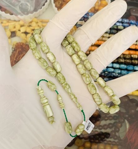 YEŞİL GALALİT TESBİH KAPSÜL MODEL