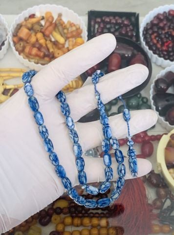 MAVİ GALALİT TESBİH KAPSÜL MODEL