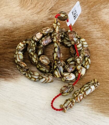 KAHVE RENGİ GALALİT TESBİH KAPSÜL MODEL