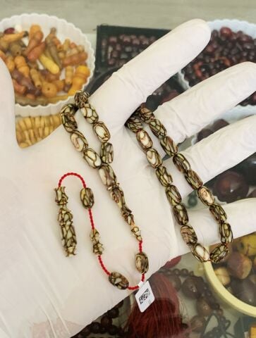 KAHVE RENGİ GALALİT TESBİH KAPSÜL MODEL