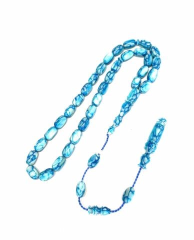 GÖK MAVİSİ GALALİT TESBİH KAPSÜL MODEL