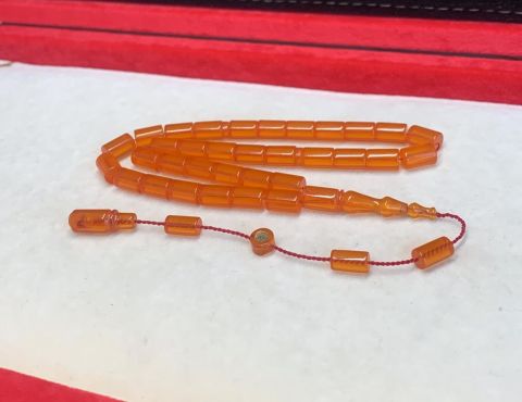 TURUNCU KESME MODEL ZAR KEHRİBAR TESBİH