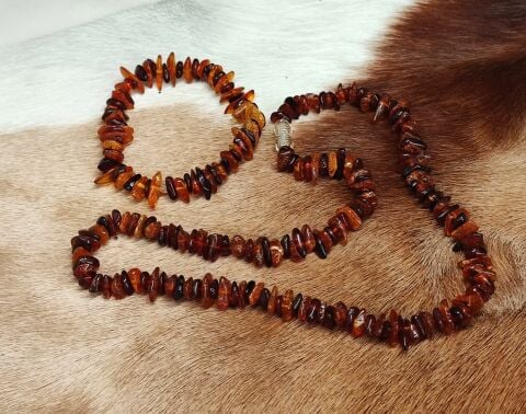 DAMLA KEHRİBAR BİLEKLİK KOLYE SETİ