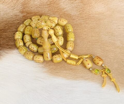 KATALİN KANAYAN BAĞA TESBİH YEŞİL KAPSÜL MODEL