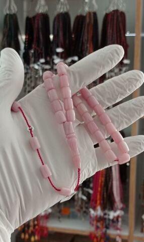 ÇUBUK KATALİN TESBİH BEYAZ KESME MODEL