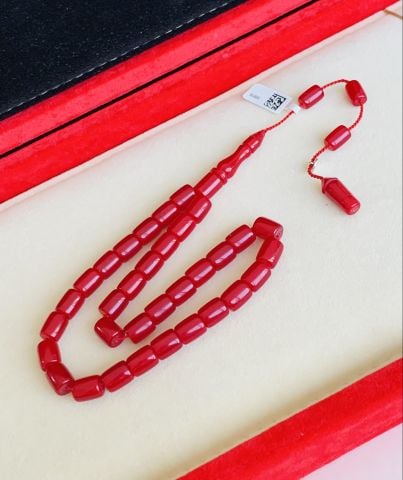 ÇUBUK KATALİN TESBİH KIRMIZI KESME MODEL