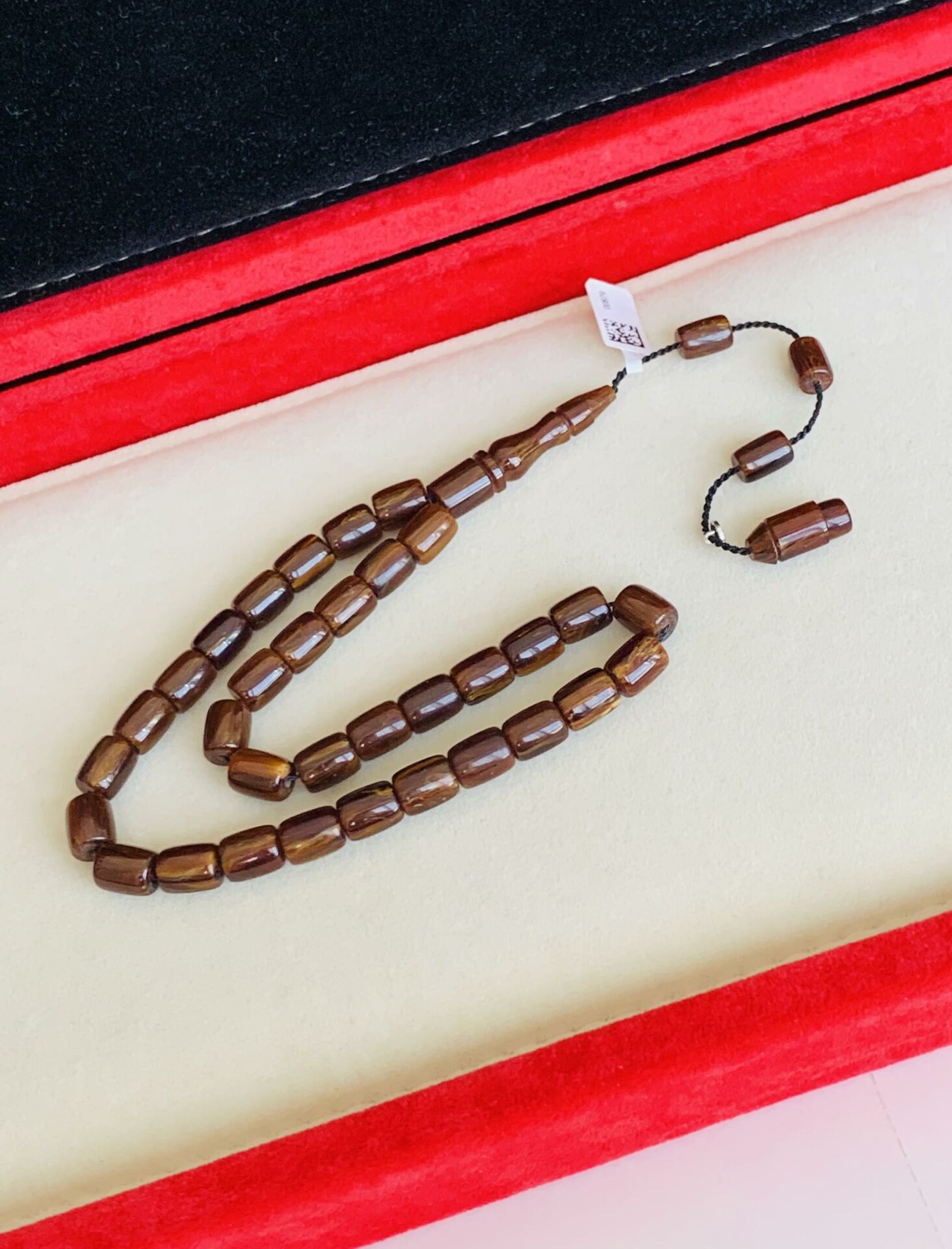 ÇUBUK KATALİN TESBİH KAHVE RENGİ KESME MODEL