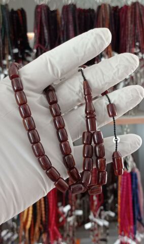 ÇUBUK KATALİN TESBİH KAHVE RENGİ KESME MODEL