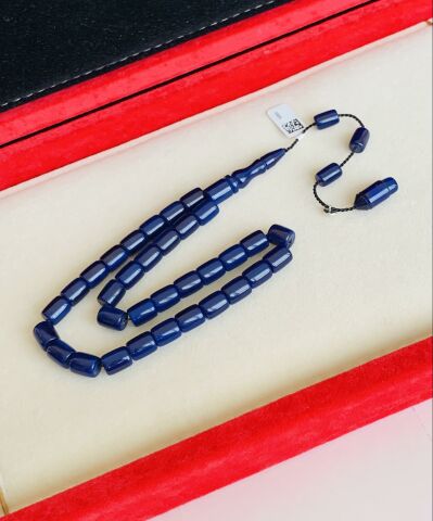 ÇUBUK  KATALİN TESBİH LACİVERT KESME MODEL