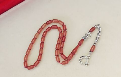 BİLEKBOY ATEŞ KEHRİBAR TESBİH BAL RENGİ KAPSÜL MODEL