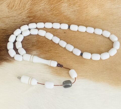 KORYAN MERMER MALZEMEDEN TESBİH BEYAZ KAPSÜL MODEL