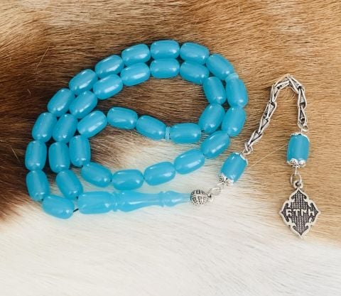 MAVİ UÇAK CAMI FİBERGLASS TESBİH PÜSKÜLLÜ