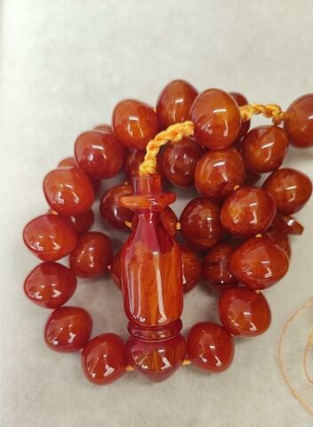 KATALİN KIRMIZI SARI DAMARLI ŞALGAMI MODEL TESBİH