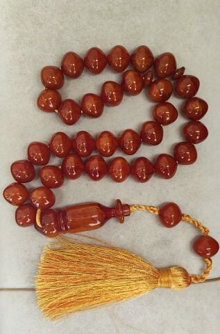 KATALİN KIRMIZI SARI DAMARLI ŞALGAMI MODEL TESBİH