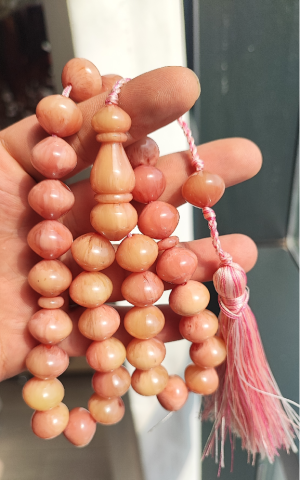 KATALİN AÇIK TON ALACALI ŞALGAMI MODEL TESBİH ( PEMBE )