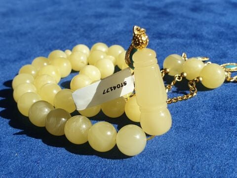 DAMLA KEHRİBAR YURTİÇİ İŞCİLİK 23,55 GR. 10MM. KÜRE MODEL