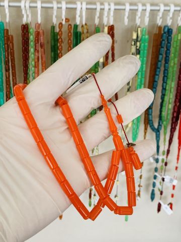 ESKİ ÇUBUK MALZEME TURUNCU KATALİN TESBİH KESME MODEL