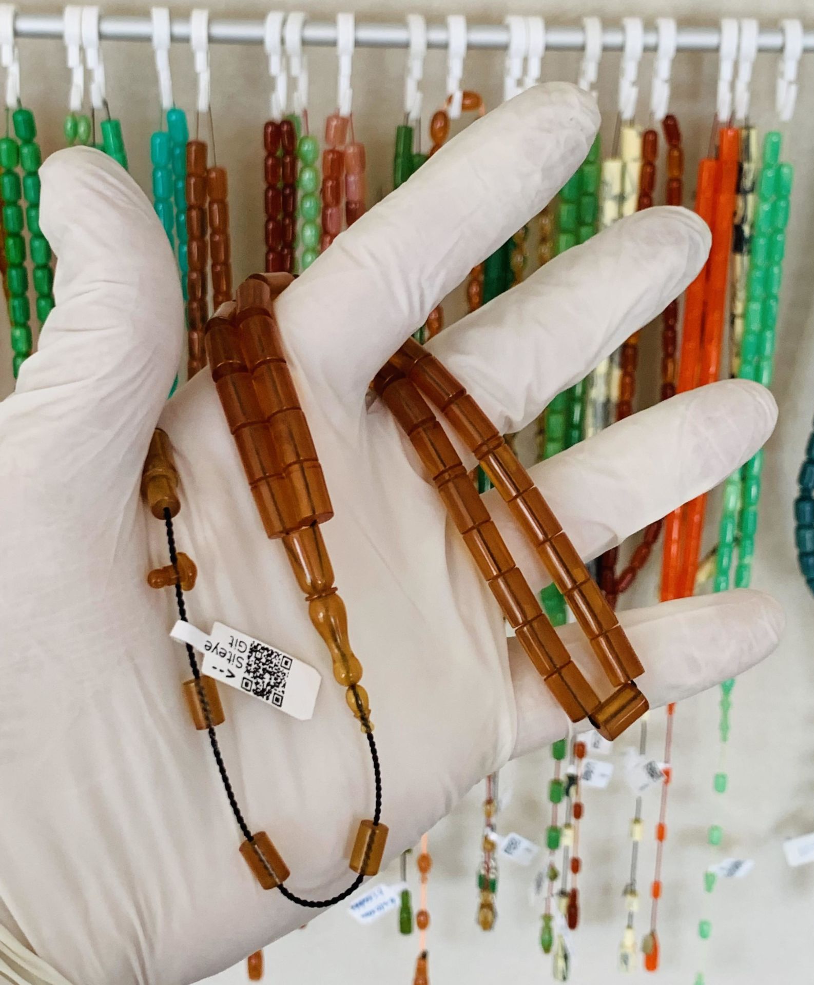 ESKİ ÇUBUK MALZEME BAL RENGİ KATALİN TESBİH KESME MODEL