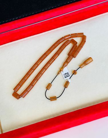 ESKİ ÇUBUK MALZEME BAL RENGİ KATALİN TESBİH KESME MODEL