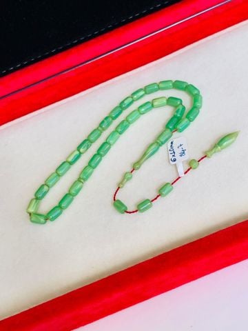 ESKİ MALZEME YEŞİL ÇUBUK KATALİN TESBİH KAPSÜL MODEL