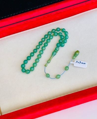 ESKİ MALZEME YEŞİL ÇUBUK KATALİN TESBİH KÜRE MODEL