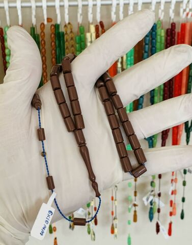 ESKİ MALZEME KARAMEL ÇUBUK KATALİN TESBİH KESME MODEL