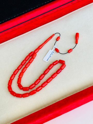 ESKİ OBJEDEN KIRMIZI KATALİN TESBİH KAPSÜL MODEL