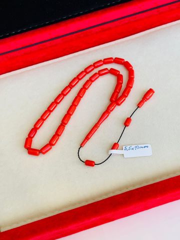 ESKİ OBJEDEN KIRMIZI KATALİN TESBİH KAPSÜL MODEL