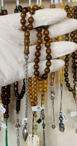 ESKİ DÖNEM İŞÇİLİK ÇEKO HAMUR KATALİN TESBİH KÜRE MODEL