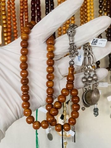 ESKİ OBJE HABBEDEN KATALİN KAHVERENGİ KÜRE MODEL