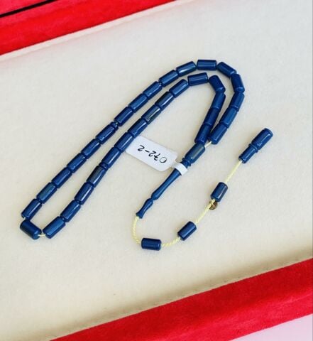 ESKİ MALZEME LACİVERT ÇUBUK KATALİN TESBİH KESME MODEL