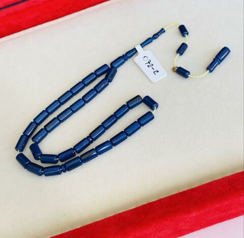 ESKİ MALZEME LACİVERT ÇUBUK KATALİN TESBİH KESME MODEL