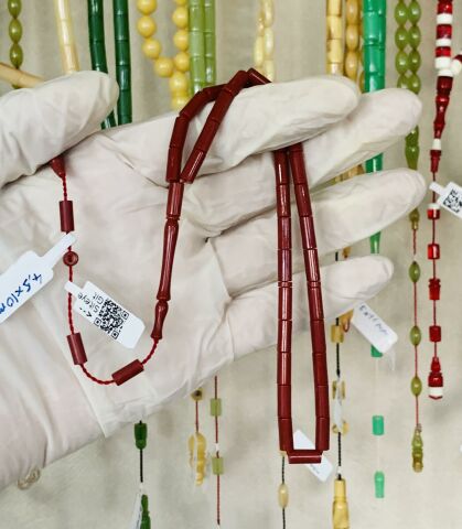 ESKİ OBJEDEN TURUNCU KATALİN TESBİH KESME MODEL