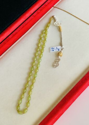 ESKİ ÇUBUK MALZEME KATALİN TESBİH BEYZİ YEŞİL MODEL