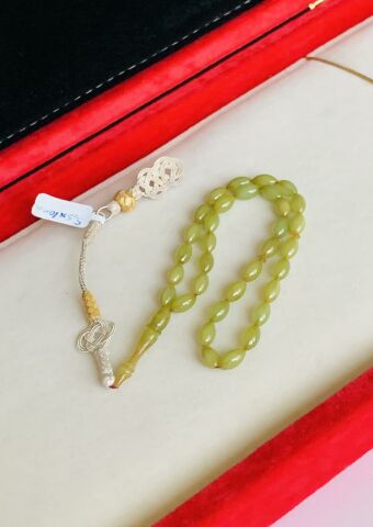 ESKİ ÇUBUK MALZEME KATALİN TESBİH BEYZİ YEŞİL MODEL