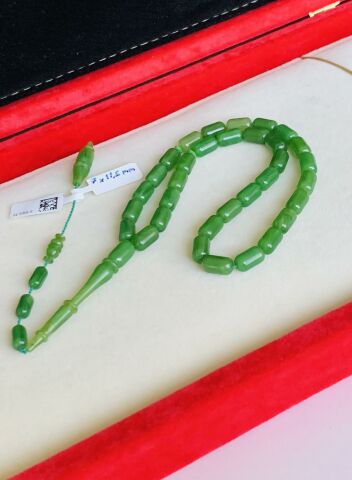 ESKİ ÇUBUK MALZEME KATALİN TESBİH YEŞİL BEYZİ MODEL