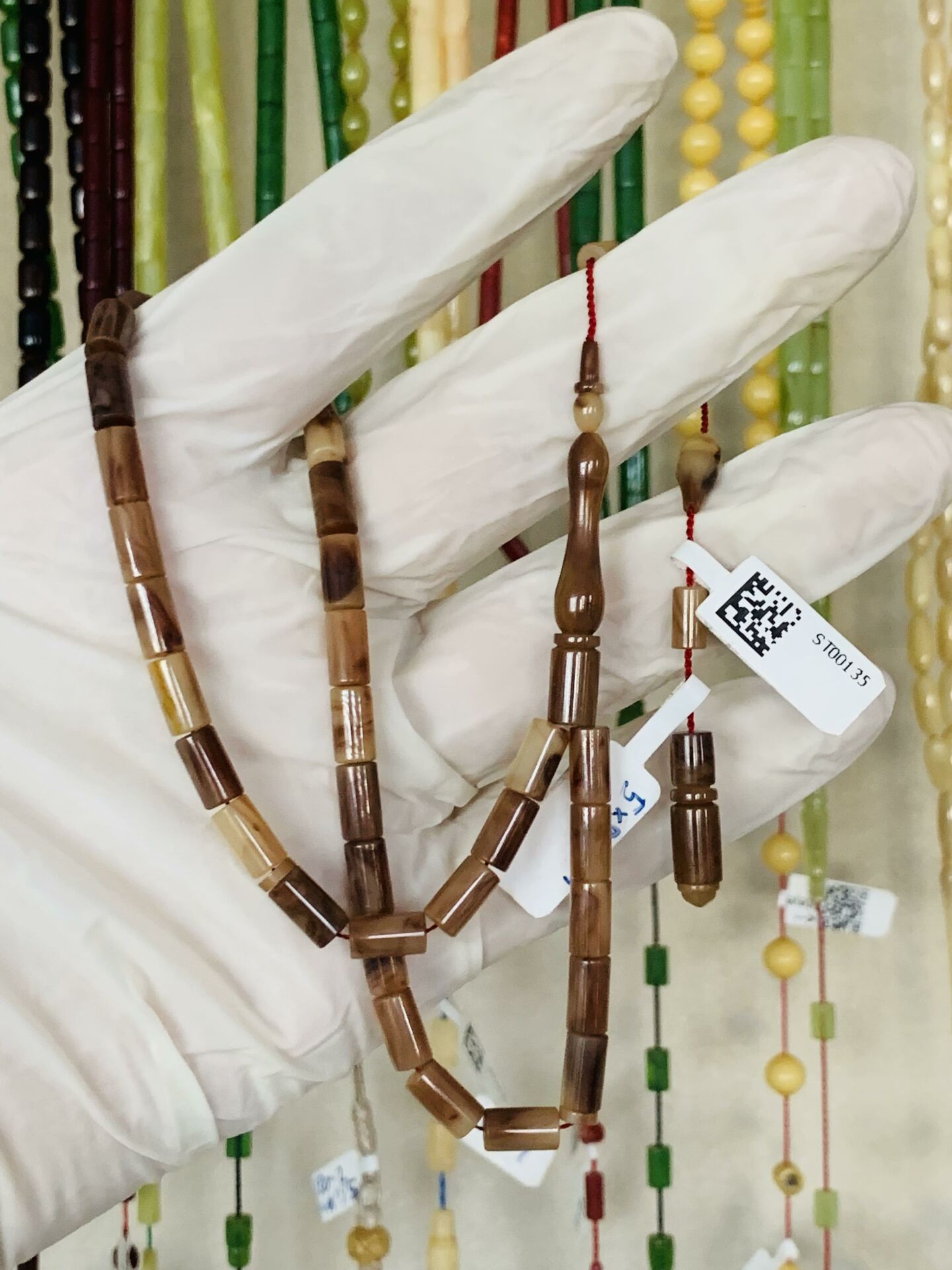 ESKİ ÇUBUK MALZEME KATALİN TESBİH KAHVERENGİ KESME MODEL