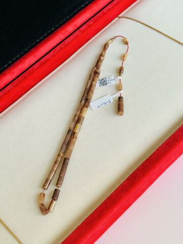 ESKİ ÇUBUK MALZEME KATALİN TESBİH KAHVERENGİ KESME MODEL