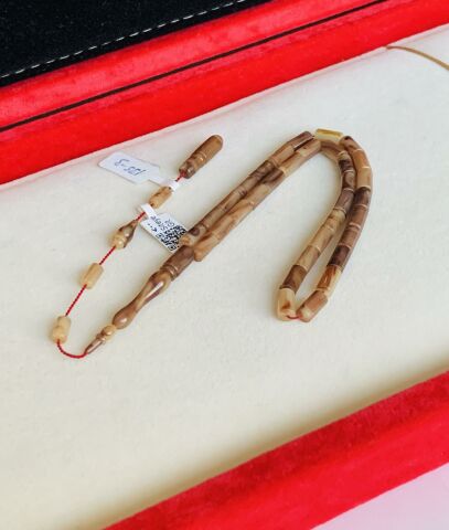 ESKİ ÇUBUK MALZEME KATALİN TESBİH KAHVERENGİ KESME MODEL