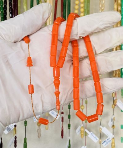 ESKİ ÇUBUK MALZEM KATALİN TESBİH TURUNCU KESME MODEL