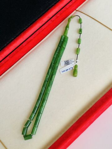 ESKİ ÇUBUK MALZEME KATALİN TESBİH YEŞİL KESME MODEL