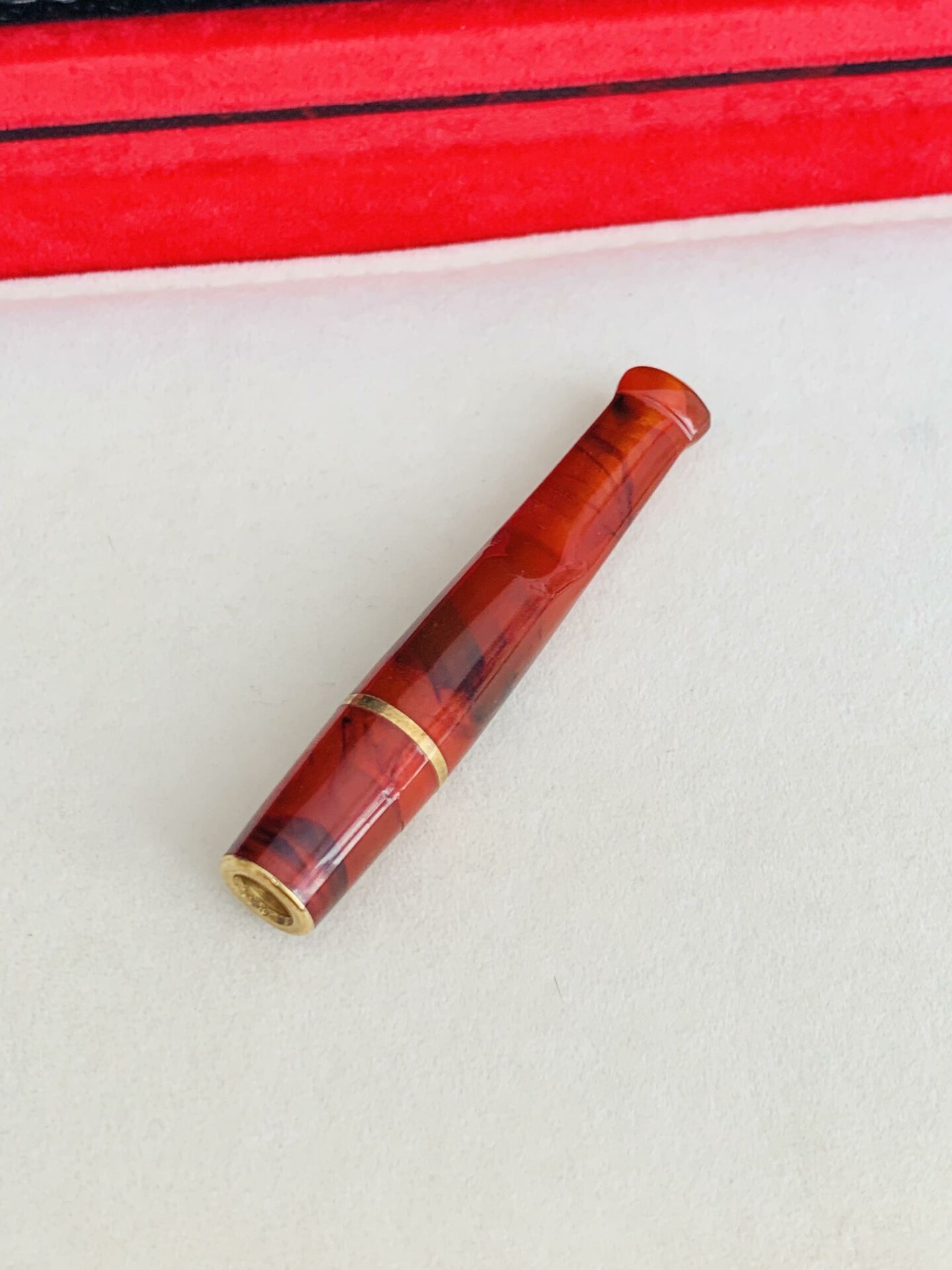 KEHRİBAR AĞIZLIK TURUNCU HARELİ