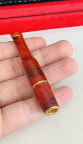 KEHRİBAR AĞIZLIK TURUNCU HARELİ