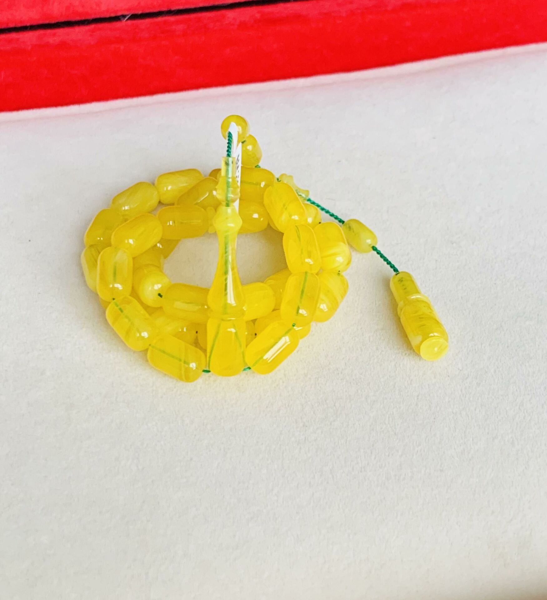 ESKİ BAĞA MİSKEVİ HAMUR SARI BEYZİ MODEL TESBİH