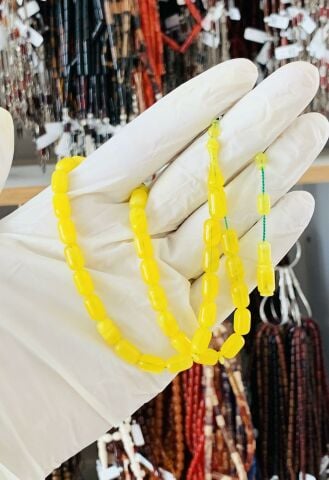 ESKİ BAĞA MİSKEVİ HAMUR SARI BEYZİ MODEL TESBİH