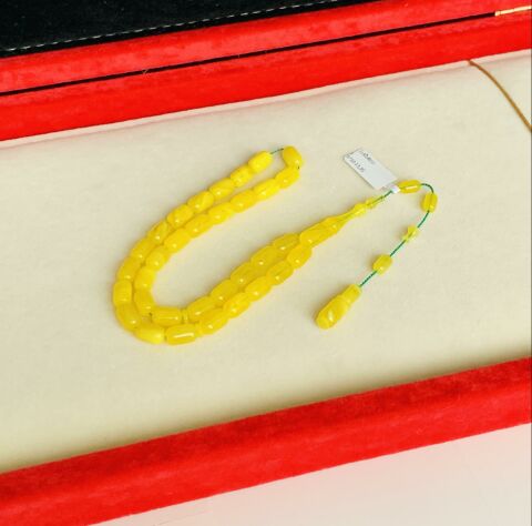 ESKİ BAĞA MİSKEVİ HAMUR SARI BEYZİ MODEL TESBİH