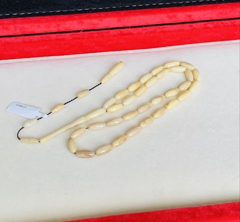 ESKİ ÇUBUK MALZEME KATALİN KREM BEYZİ MODEL TESBİH